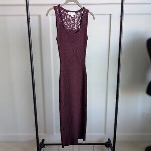 Michael Kors Ribbed Bodycon Maxi Dress | Size S